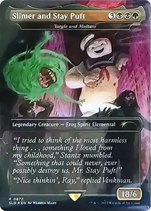 Slimer and Stay Puft - Yargle and Multani (Rainbow Foil) [Secret Lair Drop Series] | Chromatic Games