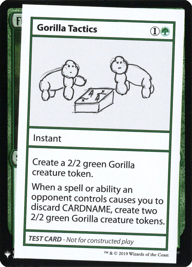 Gorilla Tactics [Mystery Booster Playtest Cards] | Chromatic Games