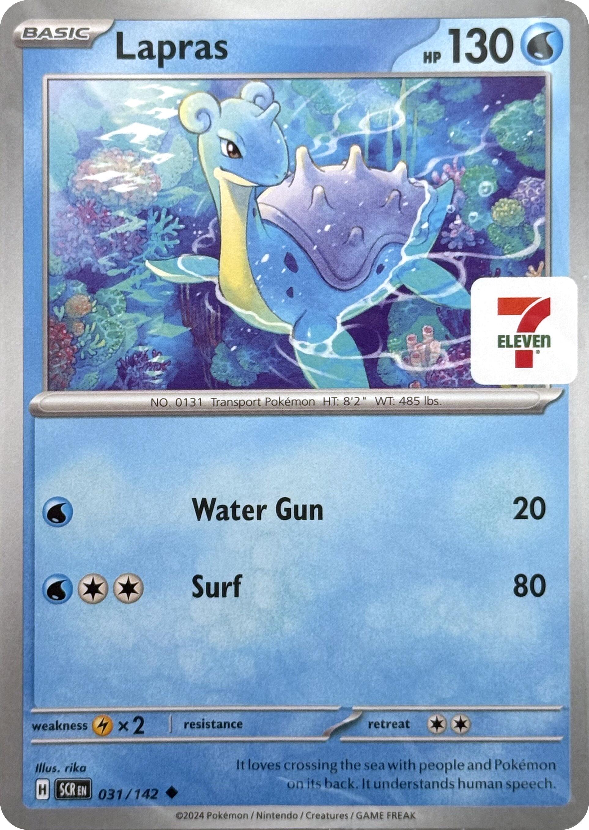 Lapras (031/142) (7-Eleven Promo) [Miscellaneous Cards] | Chromatic Games