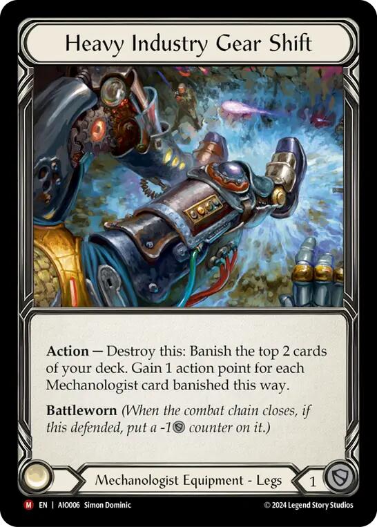 Heavy Industry Gear Shift [AIO006] (Armory Deck: Dash)  Rainbow Foil | Chromatic Games