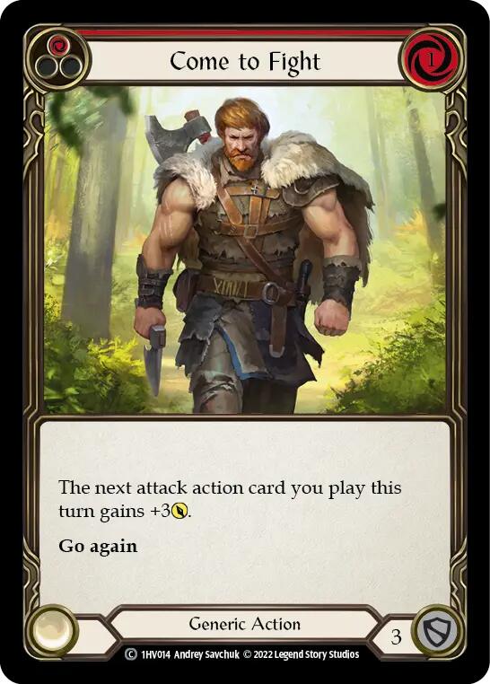 Come to Fight (Red) [1HV014] (Historic Pack 1 Blitz Deck Viserai) | Chromatic Games