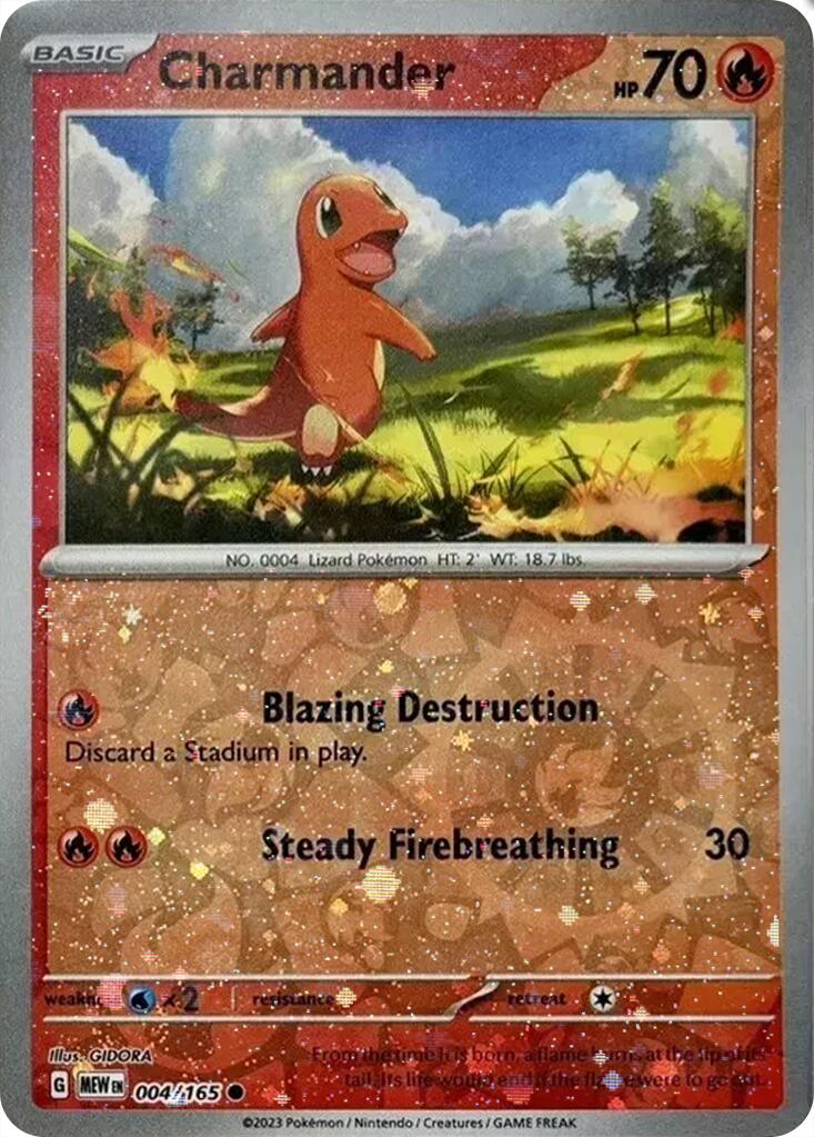 Charmander (004/165) (Cosmos Holo) (Costco Exclusive) [Miscellaneous Cards] | Chromatic Games