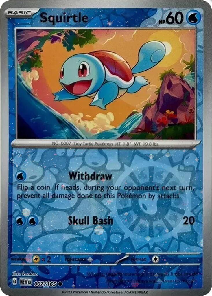 Squirtle (007/165) (Cosmos Holo) (Costco Exclusive) [SV: Scarlet & Violet 151] | Chromatic Games