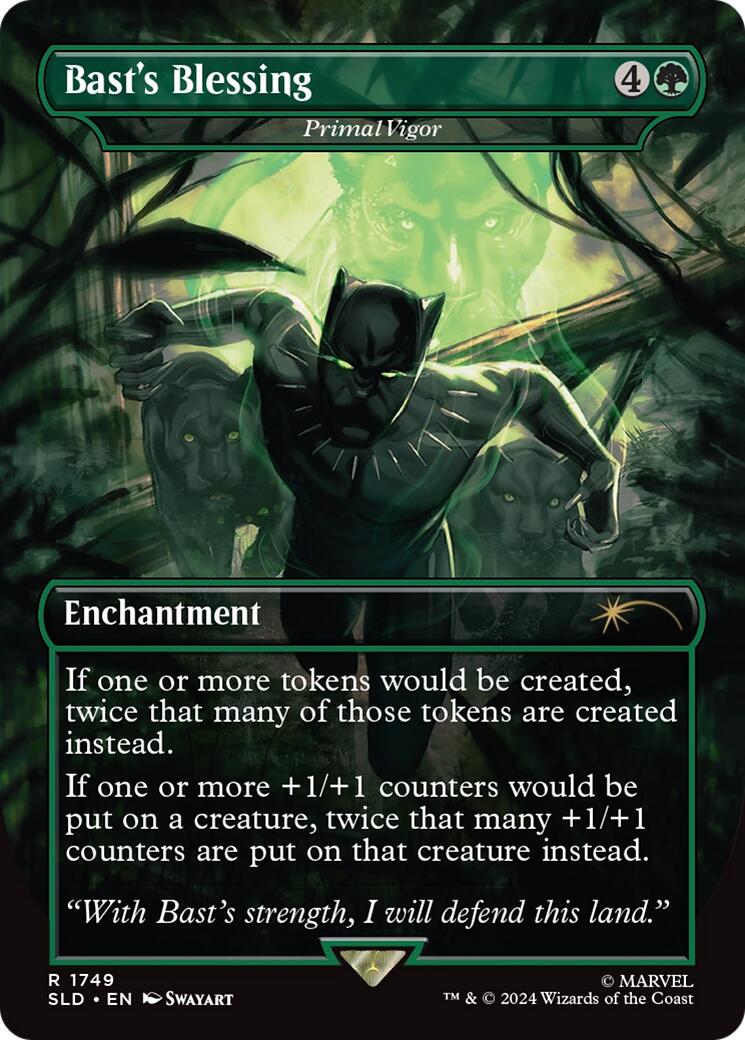 Bast's Blessing - Primal Vigor [Secret Lair Drop Series] | Chromatic Games