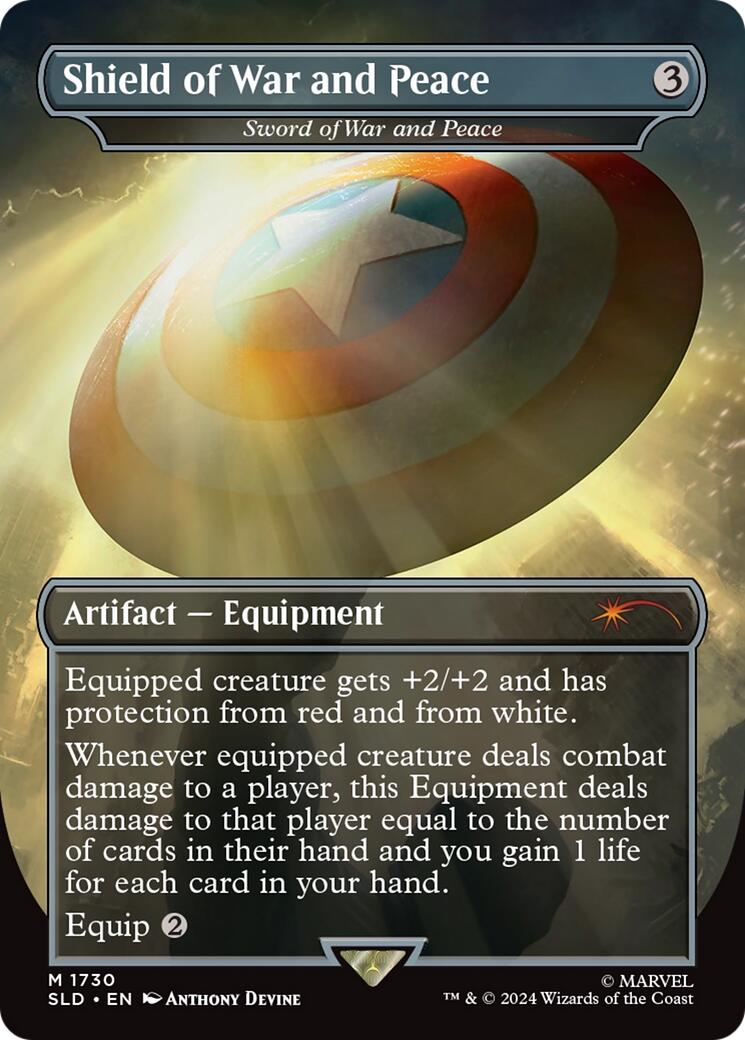 Shield of War and Peace - Sword of War and Peace (Rainbow Foil) [Secret Lair Drop Series] | Chromatic Games