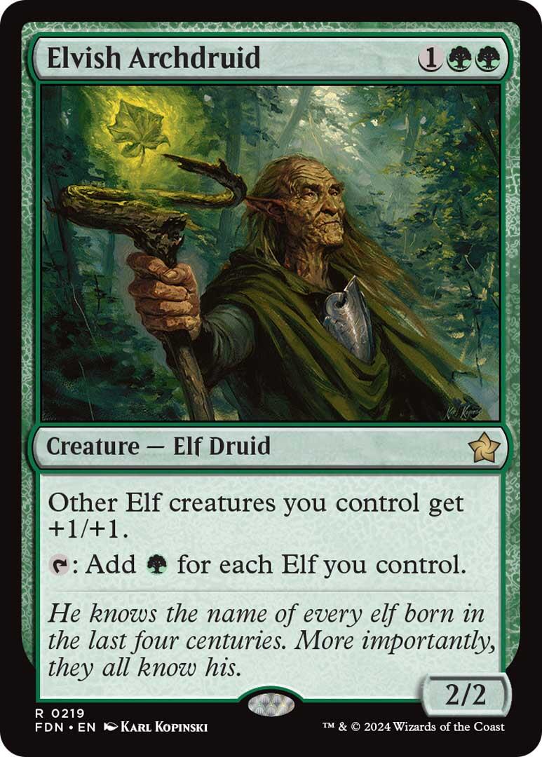 Elvish Archdruid [Foundations] | Chromatic Games