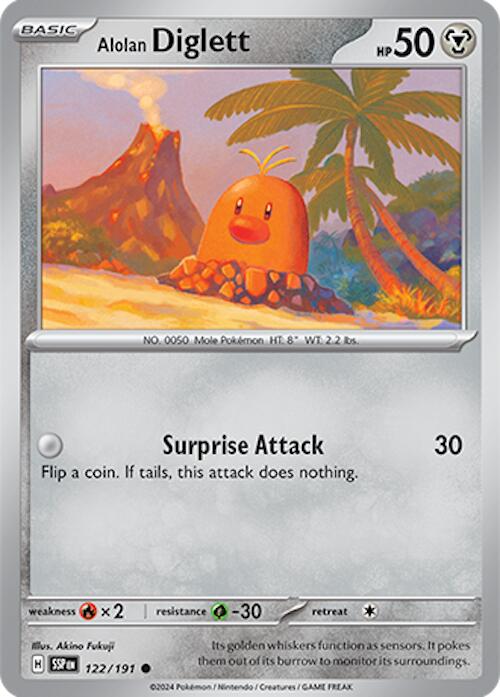 Alolan Diglett (122/191) [Scarlet & Violet: Surging Sparks] | Chromatic Games