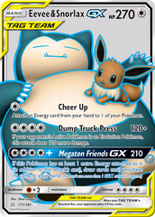 Eevee & Snorlax GX (171/181) [Sun & Moon: Team Up] | Chromatic Games