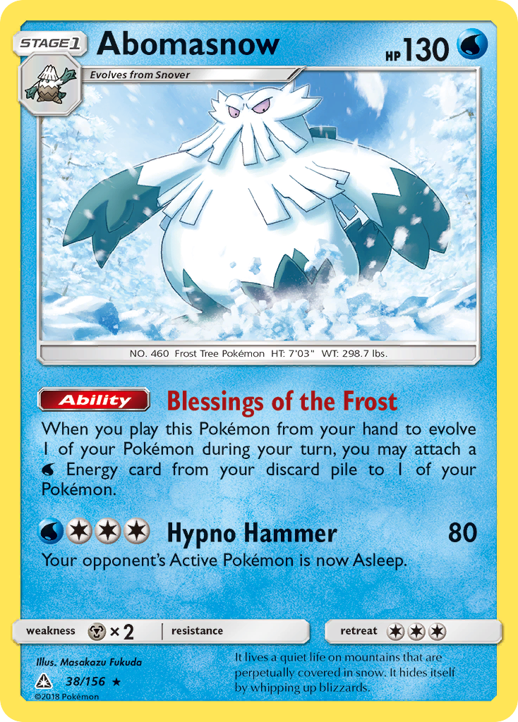 Abomasnow (38/156) [Sun & Moon: Ultra Prism] | Chromatic Games