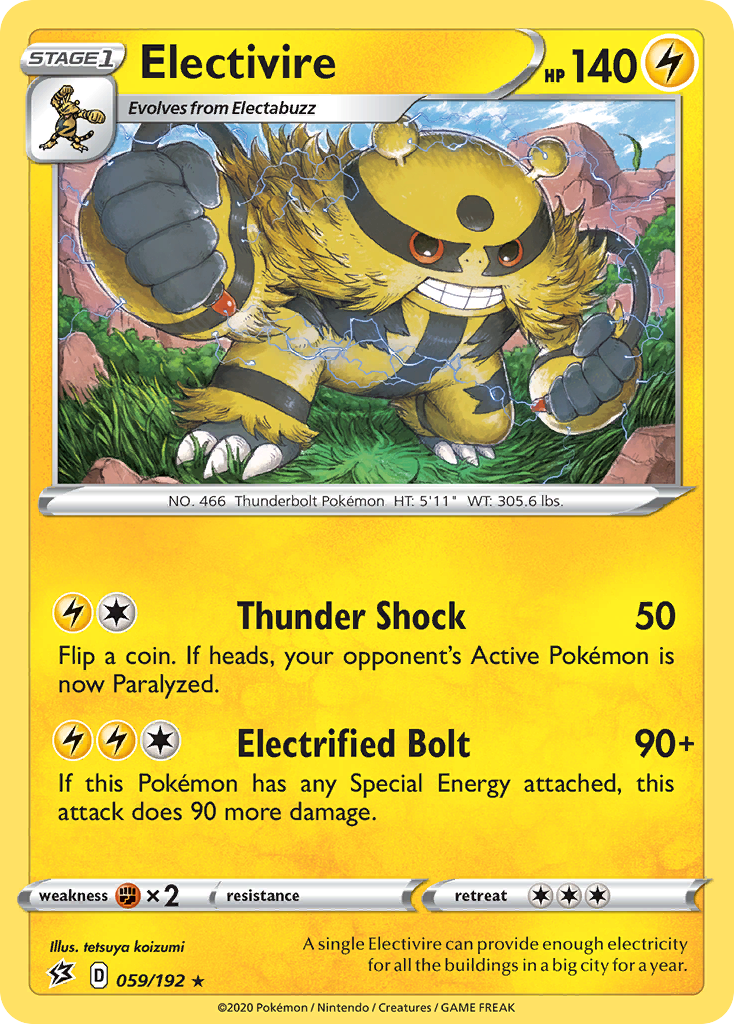 Electivire (059/192) [Sword & Shield: Rebel Clash] | Chromatic Games