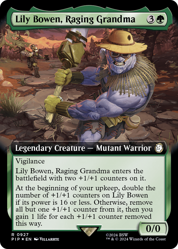 Lily Bowen, Raging Grandma (Extended Art) (Surge Foil) [Fallout] | Chromatic Games