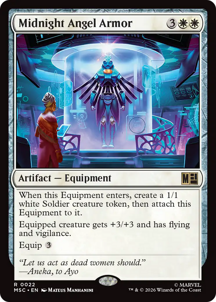Midnight Angel Armor (Surge Foil) [Marvel Super Heroes Commander] | Chromatic Games