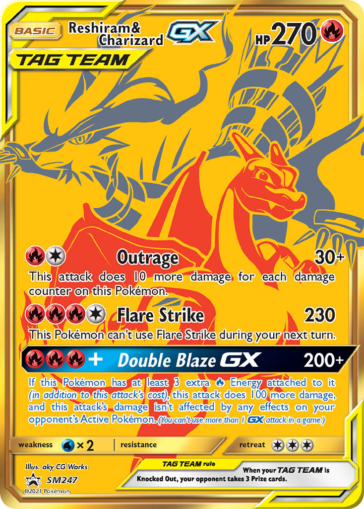 Reshiram & Charizard GX (SM247) [Sun & Moon: Black Star Promos] | Chromatic Games