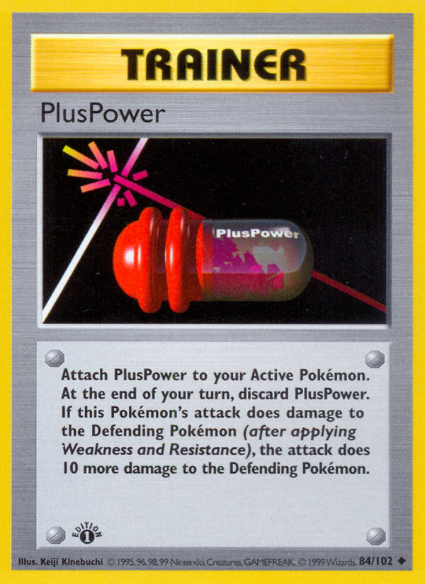 PlusPower (84/102) (Shadowless) [Base Set 1st Edition] | Chromatic Games