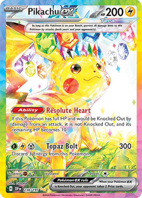 Pikachu ex (238/191) [Scarlet & Violet: Surging Sparks] | Chromatic Games