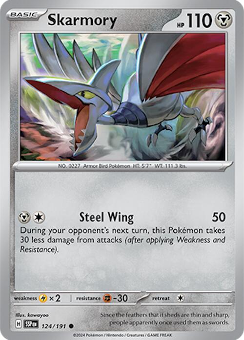 Skarmory (124/191) [Scarlet & Violet: Surging Sparks] | Chromatic Games