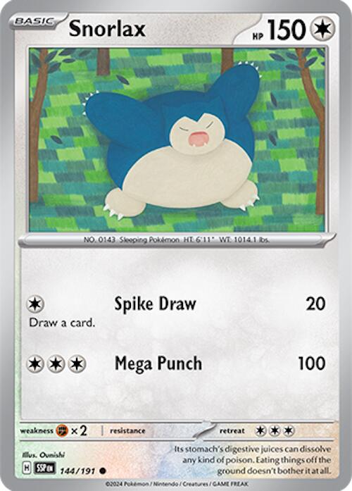 Snorlax (144/191) [Scarlet & Violet: Surging Sparks] | Chromatic Games