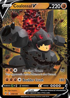 Coalossal V (098/185) [Sword & Shield: Vivid Voltage] | Chromatic Games