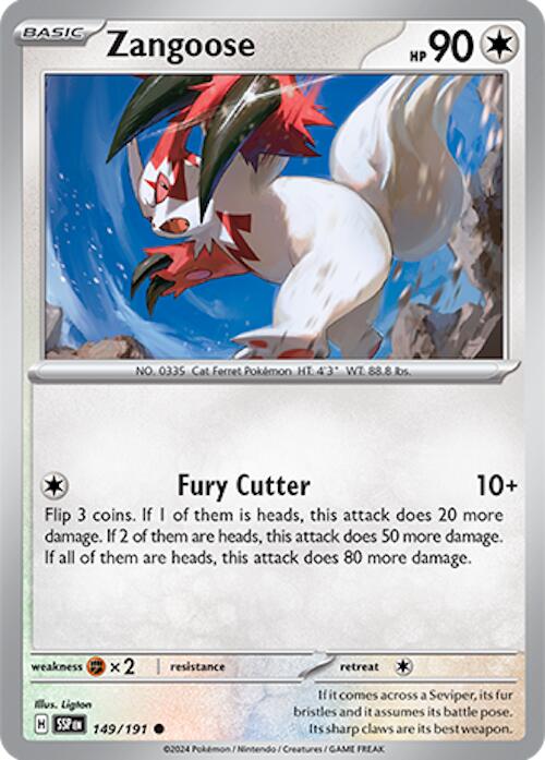 Zangoose (149/191) [Scarlet & Violet: Surging Sparks] | Chromatic Games