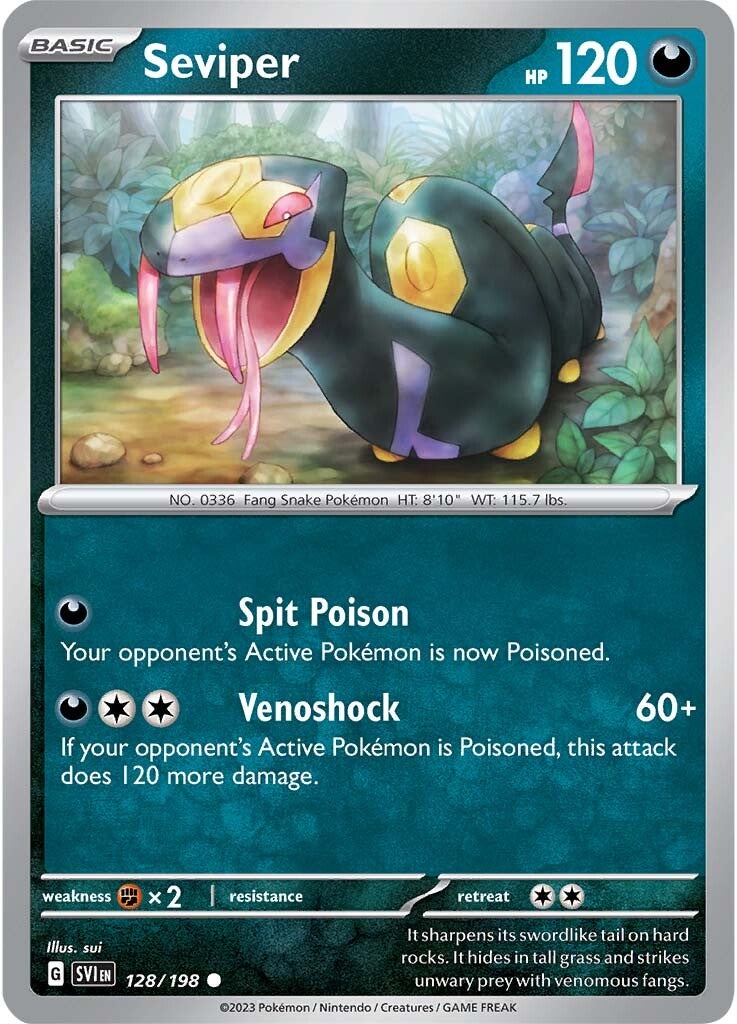 Seviper (128/198) [Scarlet & Violet: Base Set] | Chromatic Games