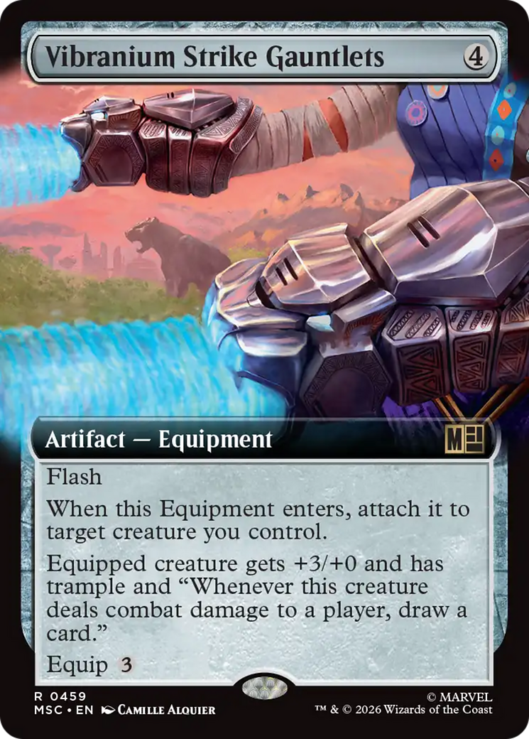 Vibranium Strike Gauntlets (Extended Art) [Marvel Super Heroes Commander] | Chromatic Games