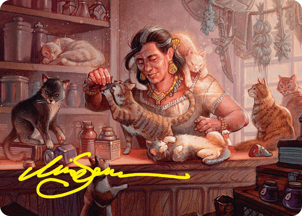 Cat Collector Art Card (1/54) (Gold-Stamped Signature) [Foundations Art Series] | Chromatic Games