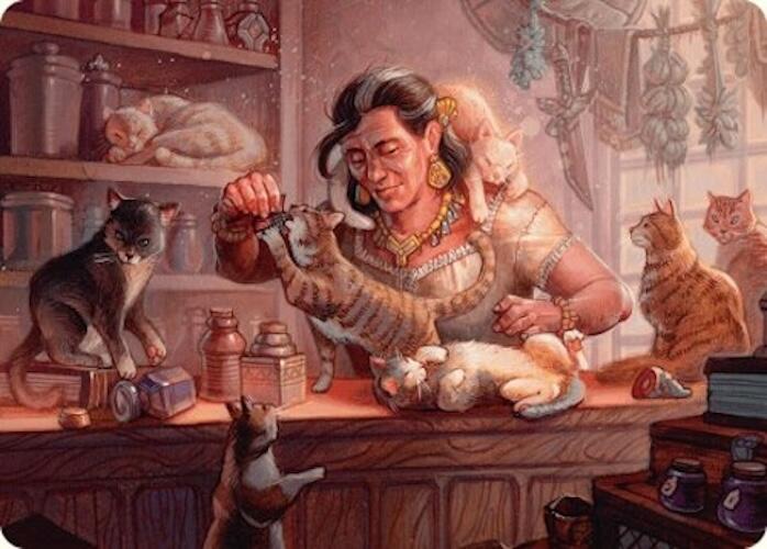 Cat Collector Art Card (1/54) [Foundations Art Series] | Chromatic Games