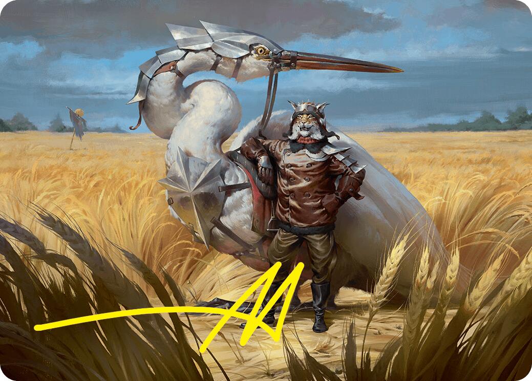 Skyknight Squire Art Card (4/54) (Gold-Stamped Signature) [Foundations Art Series] | Chromatic Games