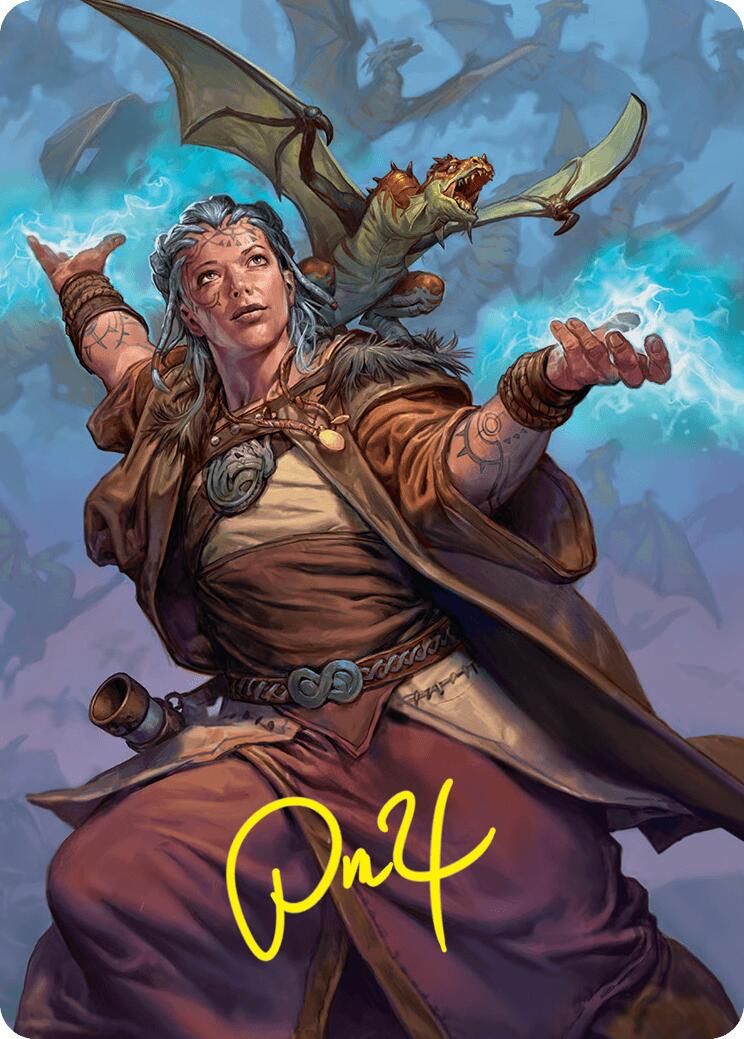 Drake Hatcher 2 Art Card (29/54) (Gold-Stamped Signature) [Foundations Art Series] | Chromatic Games
