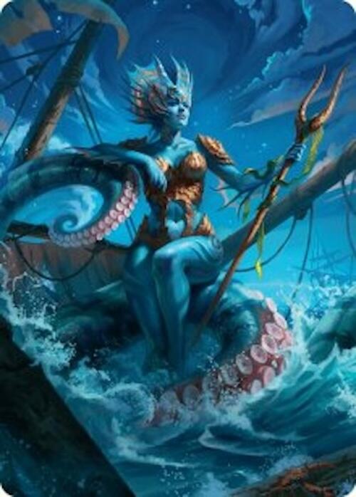 Kiora, the Rising Tide Art Card (30/54) [Foundations Art Series] | Chromatic Games