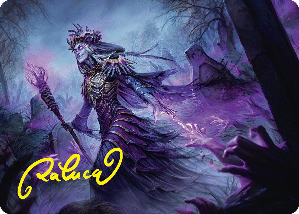Zul Ashur, Lich Lord Art Card (10/54) (Gold-Stamped Signature) [Foundations Art Series] | Chromatic Games