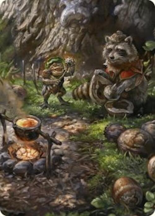 Sylvan Scavenging Art Card (46/54) [Foundations Art Series] | Chromatic Games