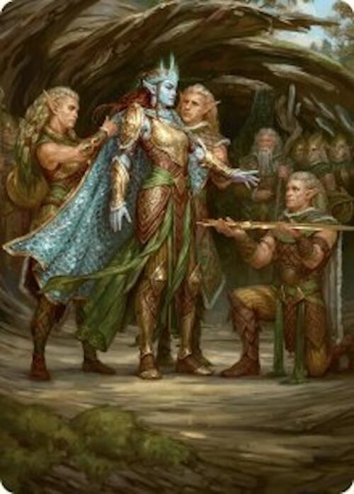 Lathril, Blade of the Elves Art Card (48/54) [Foundations Art Series] | Chromatic Games