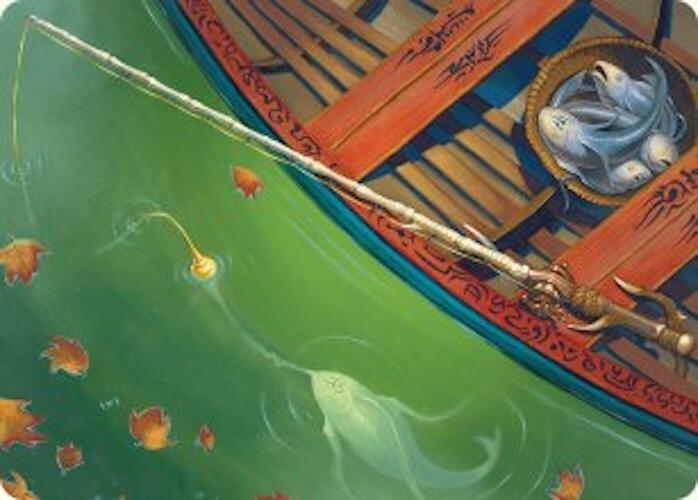 Fishing Pole Art Card (18/54) [Foundations Art Series] | Chromatic Games
