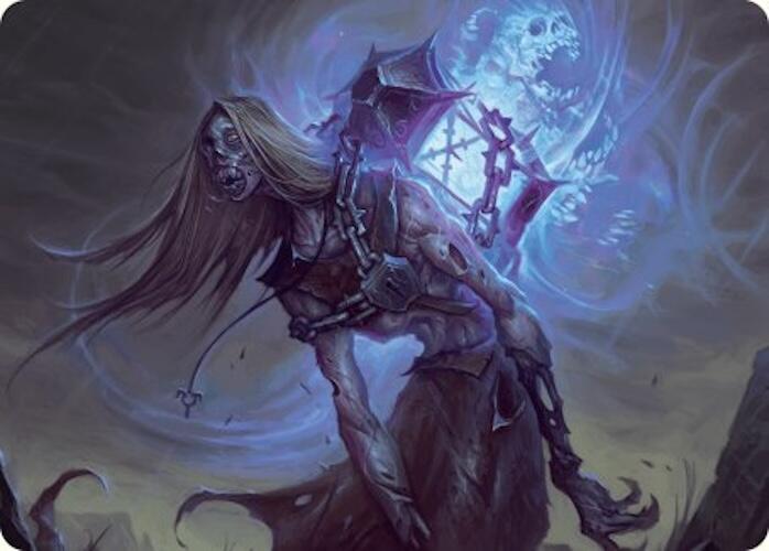 Soul-Shackled Zombie Art Card (9/54) [Foundations Art Series] | Chromatic Games