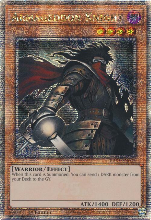 Armageddon Knight (Quarter Century Secret Rare) [RA03-EN002] Quarter Century Secret Rare | Chromatic Games