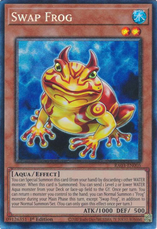 Swap Frog (CR) [RA03-EN005] Prismatic Collector's Rare | Chromatic Games