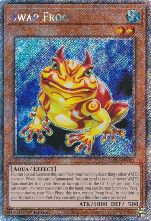 Swap Frog (Platinum Secret Rare) [RA03-EN005] Platinum Secret Rare | Chromatic Games