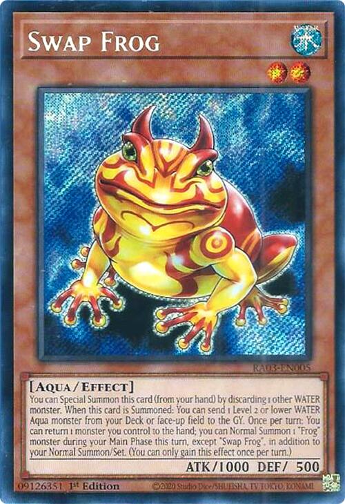 Swap Frog (Secret Rare) [RA03-EN005] Secret Rare | Chromatic Games