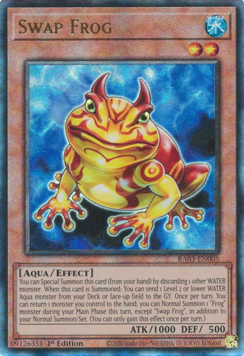 Swap Frog (UTR) [RA03-EN005] Prismatic Ultimate Rare | Chromatic Games