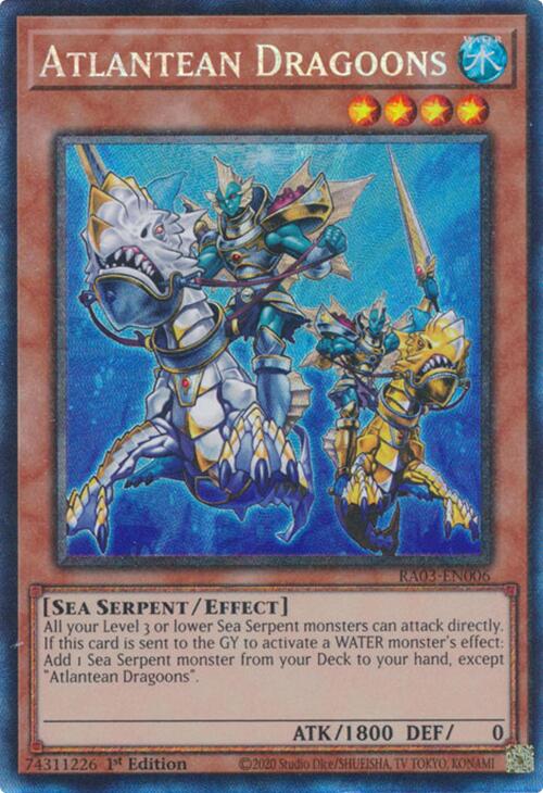 Atlantean Dragoons (CR) [RA03-EN006] Prismatic Collector's Rare | Chromatic Games