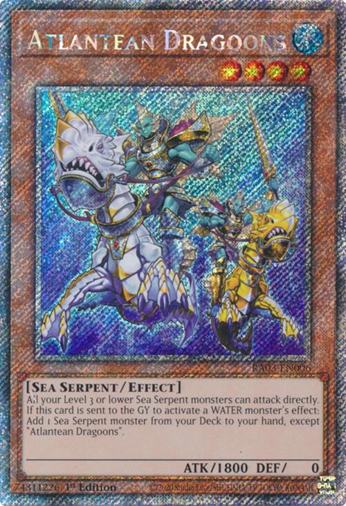 Atlantean Dragoons (Platinum Secret Rare) [RA03-EN006] Platinum Secret Rare | Chromatic Games