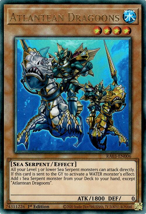 Atlantean Dragoons (UTR) [RA03-EN006] Prismatic Ultimate Rare | Chromatic Games