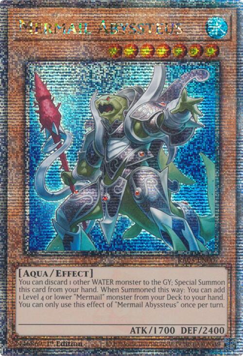 Mermail Abyssteus (Quarter Century Secret Rare) [RA03-EN007] Quarter Century Secret Rare | Chromatic Games