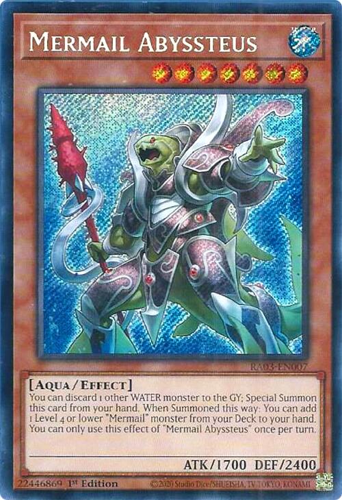 Mermail Abyssteus (Secret Rare) [RA03-EN007] Secret Rare | Chromatic Games