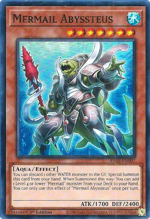 Mermail Abyssteus [RA03-EN007] Super Rare | Chromatic Games