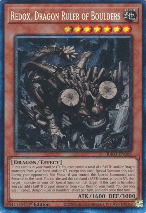 Redox, Dragon Ruler of Boulders (CR) [RA03-EN008] Prismatic Collector's Rare | Chromatic Games