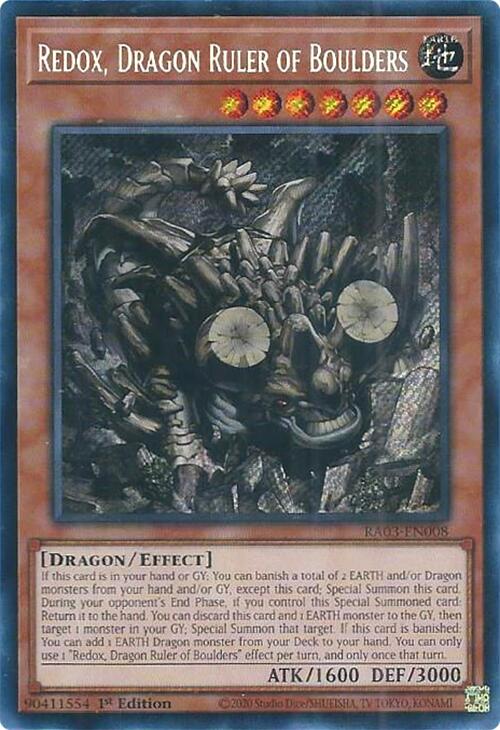Redox, Dragon Ruler of Boulders (Secret Rare) [RA03-EN008] Secret Rare | Chromatic Games