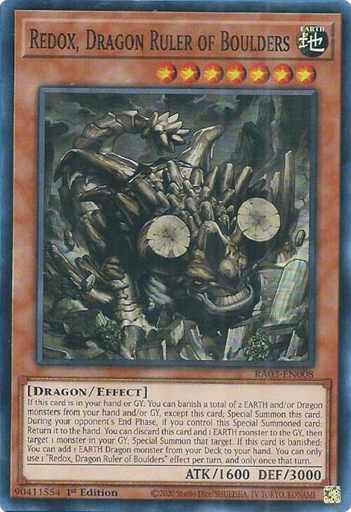 Redox, Dragon Ruler of Boulders [RA03-EN008] Super Rare | Chromatic Games