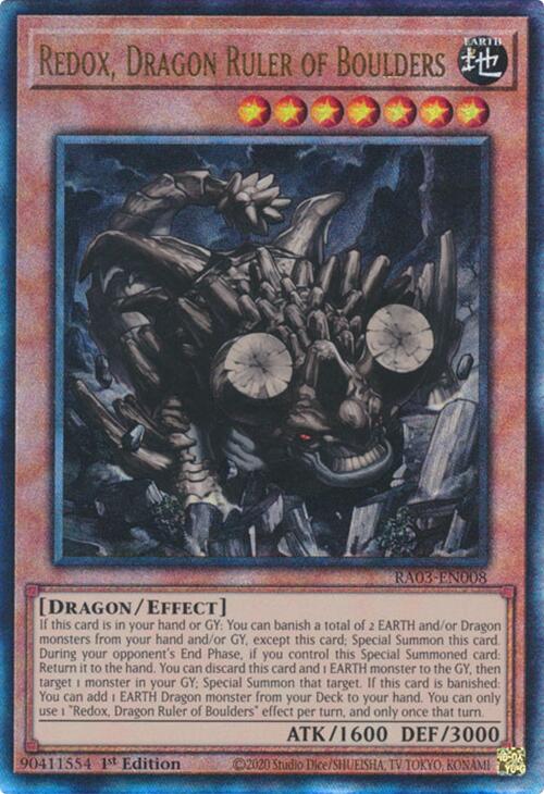 Redox, Dragon Ruler of Boulders (UTR) [RA03-EN008] Prismatic Ultimate Rare | Chromatic Games